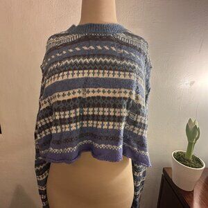 BDG distressed fair isle